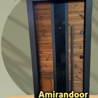 درب لابی ضد سرقت رنگ سمباده ای