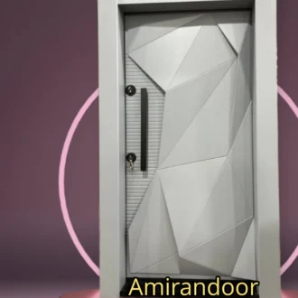 درب ضد سرقت لابی رنگ سمباده ای